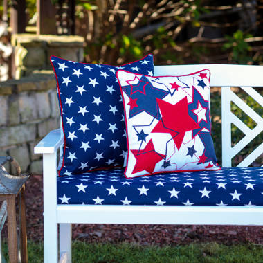 Red white and best sale blue outdoor chair cushions